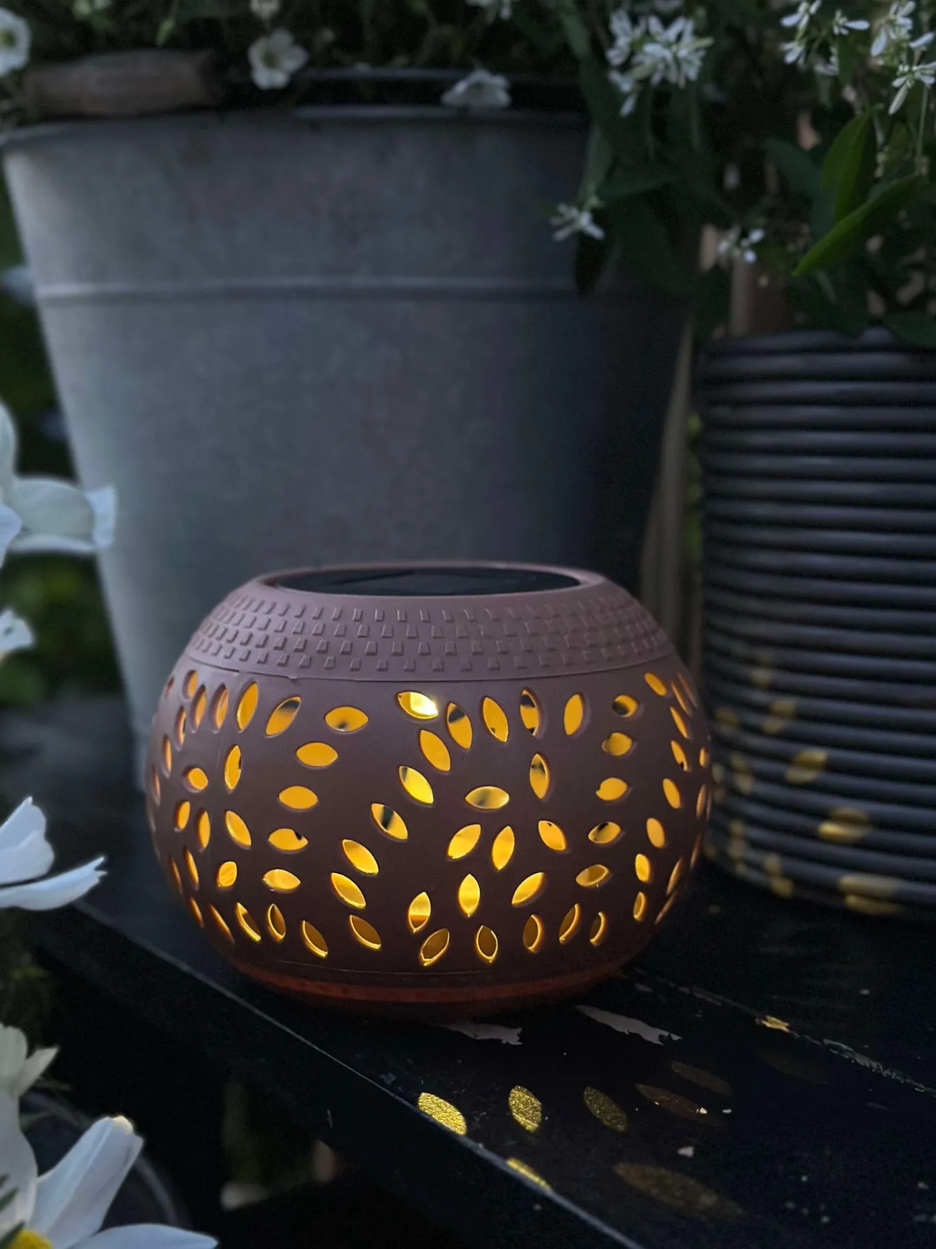 VIAMAJA Lys Og Led|Udendørs Led<Lanterne FIONA Solar - Old rose