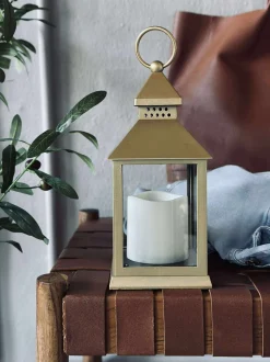 VIAMAJA Lys Og Led|Led Lanterne<Lanterne m. Timer - Gold