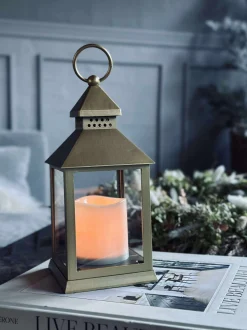 VIAMAJA Lys Og Led|Led Lanterne<Lanterne m. Timer - Gold