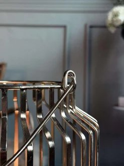 VIAMAJA Lysestager|Interiør<Lanterne med glas - Gold 29cm