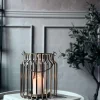 VIAMAJA Lysestager|Interiør<Lanterne med glas - Gold 21cm
