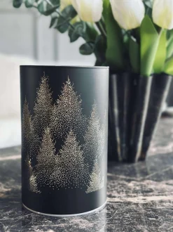 VIAMAJA Lys Og Led|Led Designlys<Lanterne med led lys - Black / gold