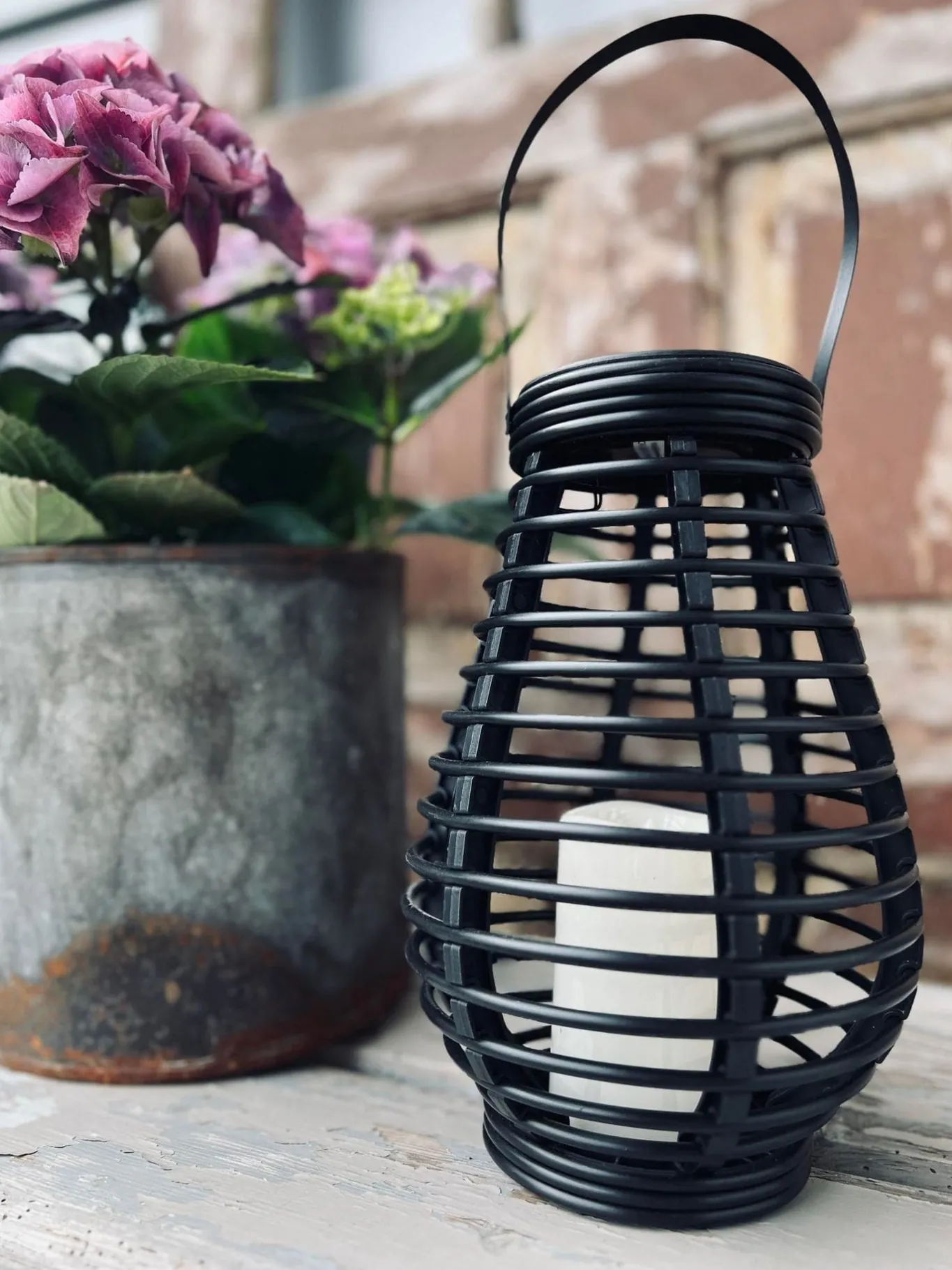 VIAMAJA Lys Og Led|Udendørs Led<Lanterne med solceller - BLACK VIXA