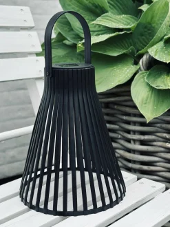 VIAMAJA Lys Og Led|Udendørs Led<Lanterne med solceller - GARDEN BLACK 24cm