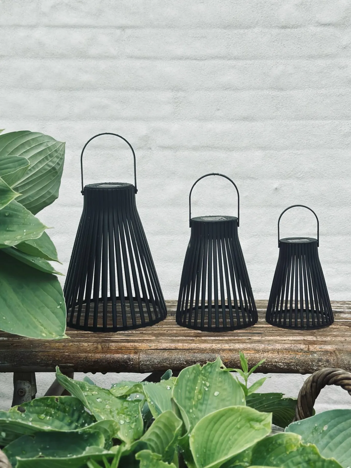 VIAMAJA Lys Og Led|Udendørs Led<Lanterne med solceller - GARDEN BLACK 24cm