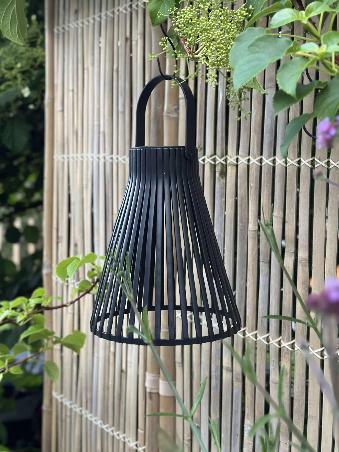 VIAMAJA Lys Og Led|Udendørs Led<Lanterne med solceller - GARDEN BLACK 24cm