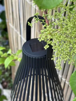VIAMAJA Lys Og Led|Udendørs Led<Lanterne med solceller - GARDEN BLACK 24cm