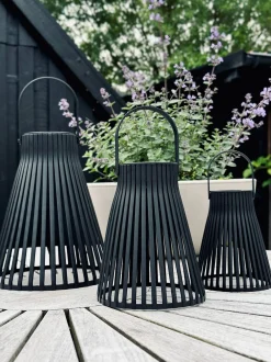 VIAMAJA Lys Og Led|Udendørs Led<Lanterne med solceller - GARDEN BLACK 14cm