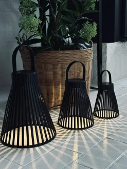 VIAMAJA Lys Og Led|Udendørs Led<Lanterne med solceller - GARDEN BLACK 14cm