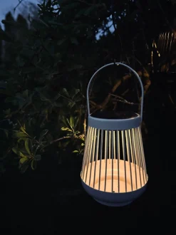 VIAMAJA Lys Og Led|Udendørs Led<Lanterne med solceller - Hvid metal