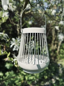VIAMAJA Lys Og Led|Udendørs Led<Lanterne med solceller - Hvid metal