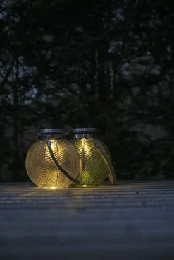 VIAMAJA Lys Og Led|Udendørs Led<Lanterne med solceller – Nancy Big green