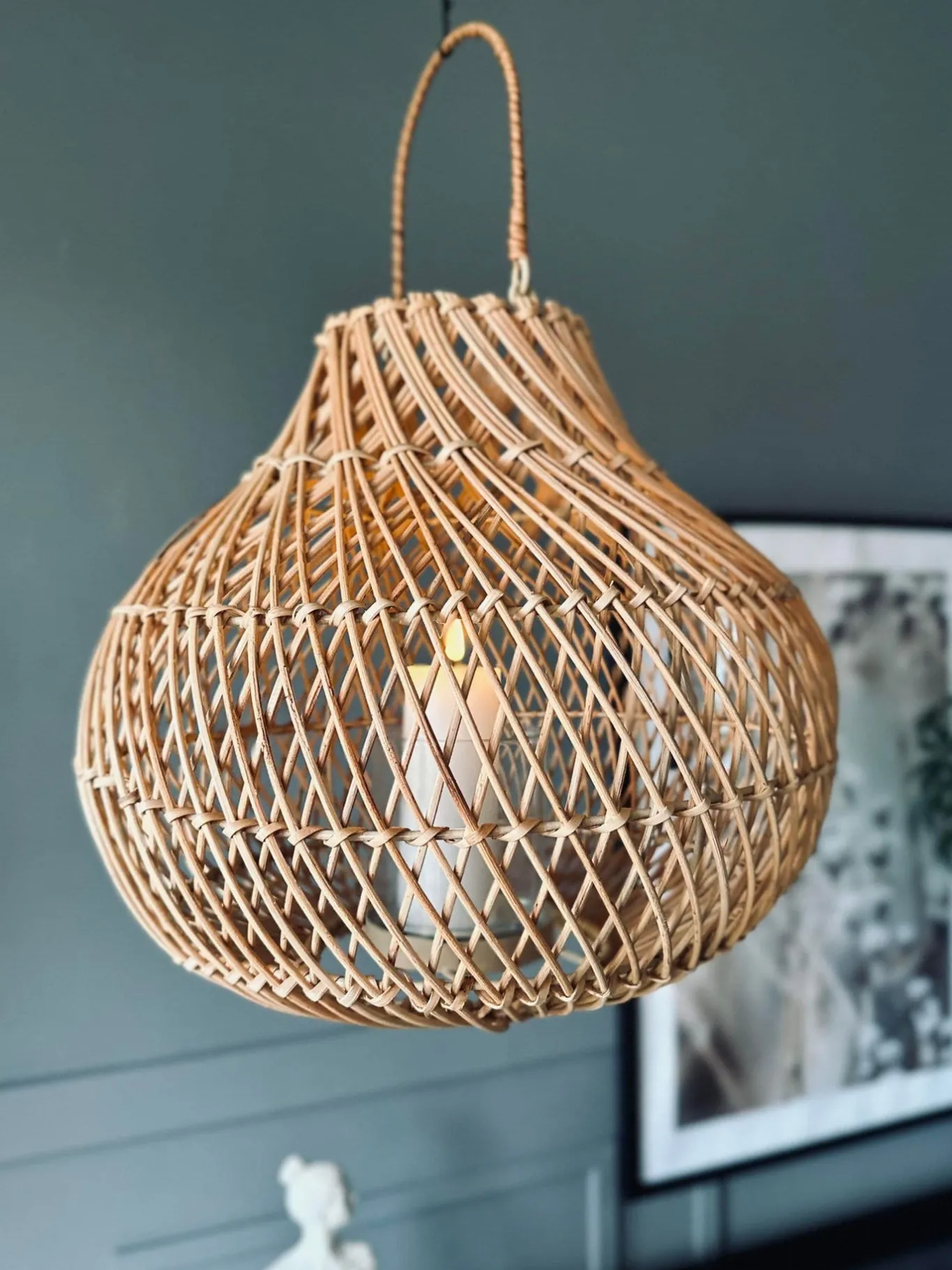 VIAMAJA Interiør|Lanterner Og Lyskæder<Lanterne Nature - H 30cm Håndlavet