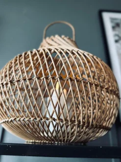VIAMAJA Interiør|Lanterner Og Lyskæder<Lanterne Nature - H 30cm Håndlavet