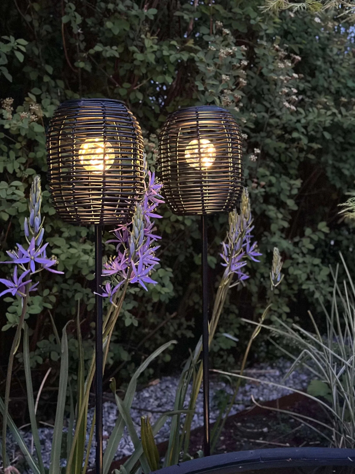 VIAMAJA Lys Og Led|Udendørs Led<Lanterne på spyd Black - Solar