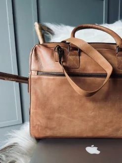 VIAMAJA Computertasker|Tasker Til Mænd<Laptop Cognac London
