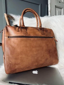 VIAMAJA Computertasker|Tasker Til Mænd<Laptop Cognac London