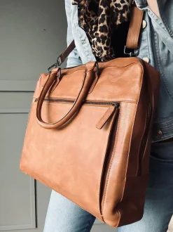 VIAMAJA Computertasker|Tasker Til Mænd<Laptop Cognac London