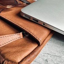 VIAMAJA Computertasker|Tasker Til Mænd<Laptop sleeve Cognac leather