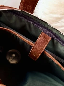 VIAMAJA Computertasker|Tasker Til Mænd<Laptop Taske MELLO - Cognac skind