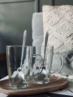 VIAMAJA Krus, Kopper Og Glas<Latte Macchiato sæt - 4 dele
