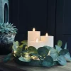 VIAMAJA Lys Og Led|Led Bloklys<LED Bloklys / Hvid rustik – 3 stk