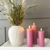 VIAMAJA Lys Og Led|Led Bloklys<LED Bloklys / VIOLET 3 stk – Inkl. fjernbetjening