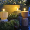 VIAMAJA Lys Og Led|Udendørs Led<LED Bloklys Beige timeglas - Udendørs
