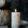 VIAMAJA Lys Og Led|Led Bloklys<LED Bloklys Flower TWINKLE - 12,5cm