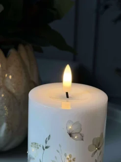 VIAMAJA Lys Og Led|Led Bloklys<LED Bloklys Flower TWINKLE - 12,5cm