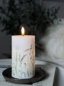 VIAMAJA Lys Og Led|Led Bloklys<LED Bloklys Flower TWINKLE - 12,5cm
