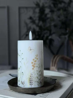 VIAMAJA Lys Og Led|Led Bloklys<LED Bloklys Flower TWINKLE - 12,5cm
