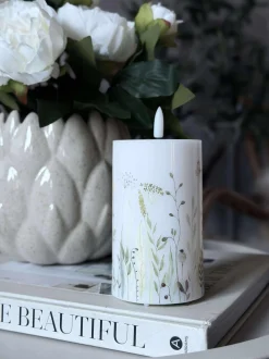 VIAMAJA Lys Og Led|Led Bloklys<LED Bloklys Flower TWINKLE - 12,5cm