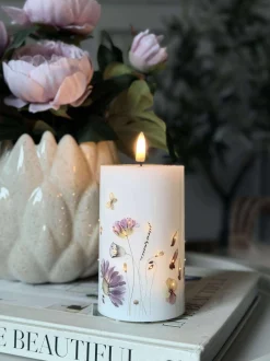 VIAMAJA Lys Og Led|Led Bloklys<LED Bloklys Flower TWINKLE - 12,5cm