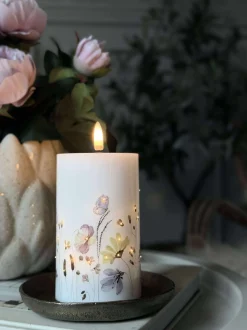 VIAMAJA Lys Og Led|Led Bloklys<LED Bloklys Flower TWINKLE - 12,5cm