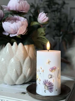 VIAMAJA Lys Og Led|Led Bloklys<LED Bloklys Flower TWINKLE - 12,5cm