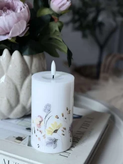 VIAMAJA Lys Og Led|Led Bloklys<LED Bloklys Flower TWINKLE - 12,5cm