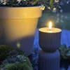 VIAMAJA Lys Og Led|Udendørs Led<LED Bloklys Grå timeglas - Udendørs