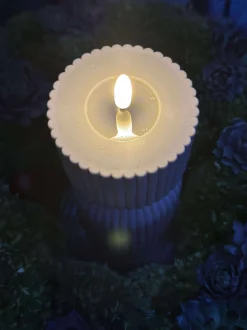 VIAMAJA Lys Og Led|Udendørs Led<LED Bloklys Grå timeglas - Udendørs