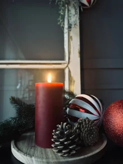 VIAMAJA Lys Og Led|Led Bloklys<LED Bloklys Rød 15cm
