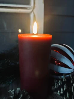 VIAMAJA Lys Og Led|Led Bloklys<LED Bloklys Rød 15cm
