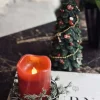 VIAMAJA Lys Og Led|Led Bloklys<LED Bloklys Rød med timer - 7x9 cm
