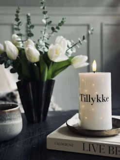 VIAMAJA Lys Og Led|Led Bloklys<LED Bloklys TWINKLE - Tillykke
