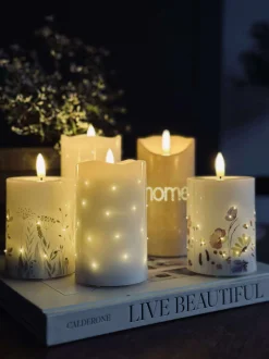 VIAMAJA Lys Og Led|Led Bloklys<LED Bloklys Twinkle Home
