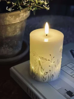 VIAMAJA Lys Og Led|Led Bloklys<LED Bloklys Twinkle wild flora