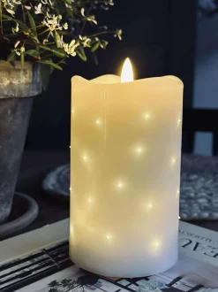 VIAMAJA Lys Og Led|Led Bloklys<LED Bloklys White TWINKLE - 12,5cm