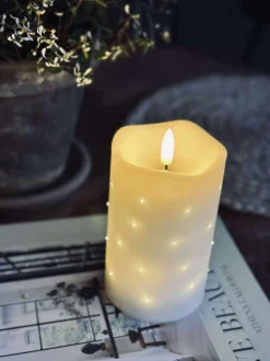 VIAMAJA Lys Og Led|Led Bloklys<LED Bloklys White TWINKLE - 12,5cm