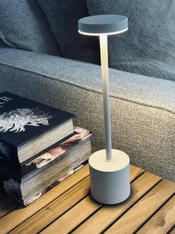 VIAMAJA Lys Og Led|Led Lamper<LED bordlampe KELLY Creme - genopladelig