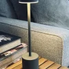 VIAMAJA Lys Og Led|Led Lamper<LED bordlampe KELLY Taupe - genopladelig