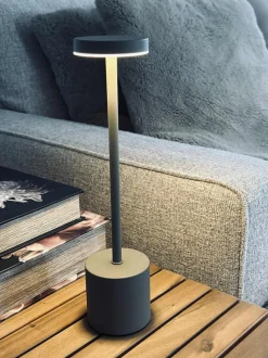 VIAMAJA Lys Og Led|Led Lamper<LED bordlampe KELLY Taupe - genopladelig